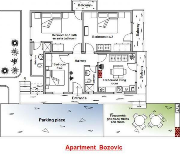 Apartment Bozovic أوروبيتش الغرفة الصورة